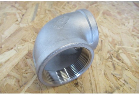 Knie 90° RVS 316   2" binnendraad 16bar